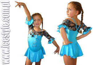 Ice Style Turquise& Black Lace dress 6-8