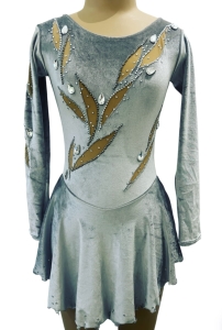 Silver Velvet Dress 10-12