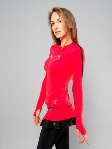 Thuono Red & Black Skirt