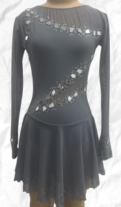 Grey Lycra Dress S