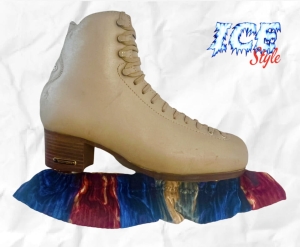 Navy Blue & Red Velvet Soakers