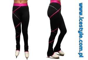 Ice Style Black&Pink Thermal Pants