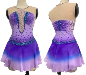 Purple&Turquise Ombre Dress Adult Medium