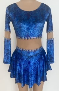 Royal Blue Velvet Dress 10-12