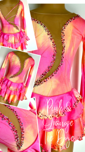 Pink & Orange Tie Dye Dress 8-10