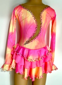 Pink & Orange Tie Dye Dress 8-10