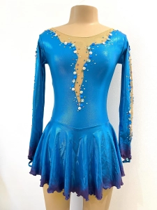 Turquise Laser Ombre Dress 10-12