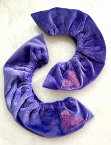 Glitter Skate Minky Soakers Purple