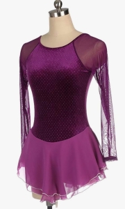 Bordo Glitter Velvet Dress 12-14