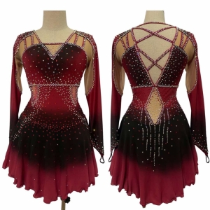 Red&Black Ombre Dress 12-14