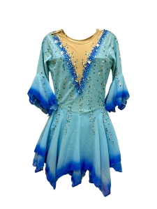Turquise & Blue Ombre Dress Adult S