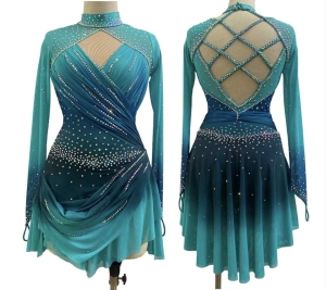 Tuquise Ombre Dress 12-14