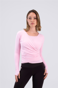 Intermezzo 6663 Ginette Crossover Sweater Pink
