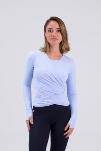 Intermezzo 6663 Ginette Crossover Sweater Sky Blue