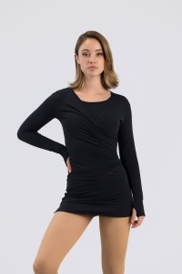 Intermezzo 6663 Ginette Crossover Sweater Black