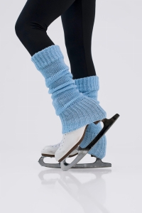 Intermezzo 2045 Metalized Leg Warmers Blue & Silver