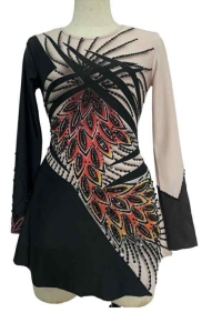 Black Peakock dress Adult Small