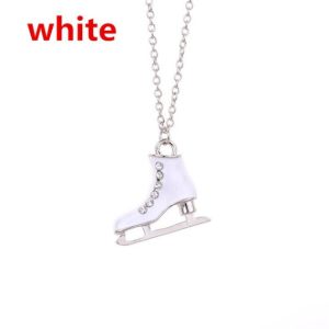 White Skate Necklace