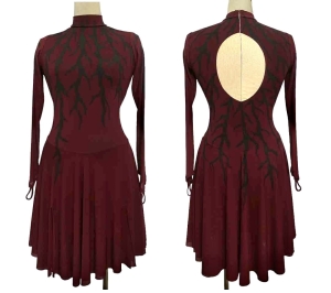 Bordo & Black Dress Adult Medium