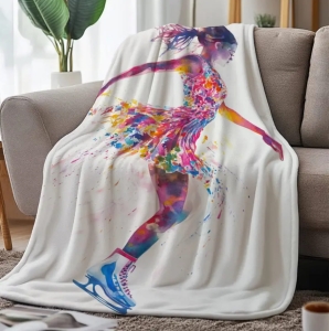 Watercolour Skater Blanket