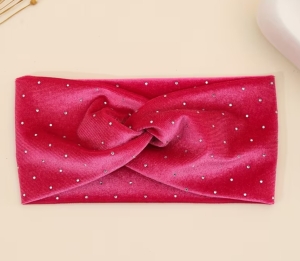 Pink Velvet Headband