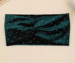 Green Velvet Headband