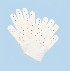 White Gloves with Cristals