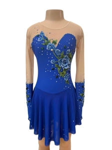 Royal Blue & Flowers 12-14