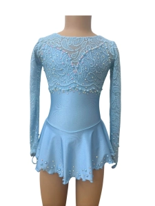 Sky Blue Lace & Lycra 8-10