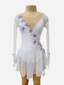 White & Purple Butterfly 10-12