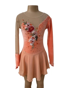 Peach Velvet Flowers 10-12