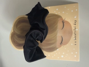 Lycra Scrunchie Black