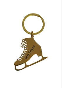 Metal Skate Keyholder Ice Style Gold