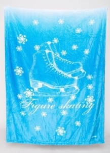 Sp-Parrow Blue & White Skates Blanket
