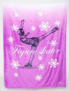 Sparrow Purple Skater Blanket