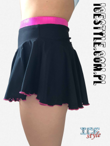 Ice Style Skirt Black&Pink