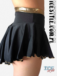 Ice Style Skirt Black&Gold